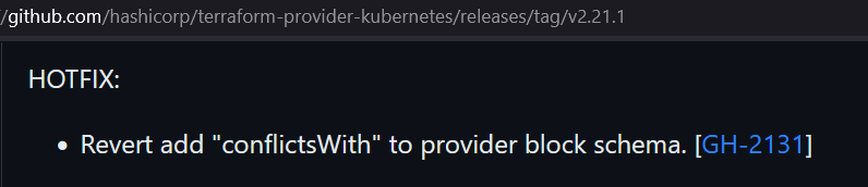 3 days of broken Kubernetes provider